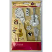 Prima Marketing Julie Nutting "Gabriela" Cling Stamps - 8 Pieces Hola 2019