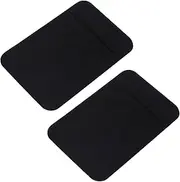 MUELODSIC 2pcs Adhesive Phone Wallet Sleeve Slim Credit Card Holder for Mobile Ultra Thin Pocket Back Sticker Convenient Id Credit Card Storage Compatible All Phones