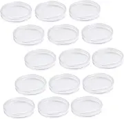 COMNESTBI 24Pcs Coin Collection Box Portable Acrylic Storage Organizer for Collectors Coin Holder with Snap Closure for Safe Storage and Display for Coins Tokens