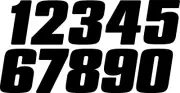 Dirt Digits DD43B-5 Competition Dirt Digit Stick-on Number RACE NUMBERS
