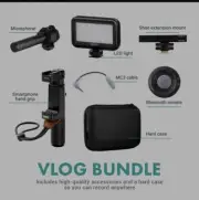 Movo PhoneVideo Kit7 Grip/Stereo Microphone/LED Light For Content Creators New!