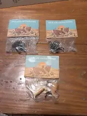 Vintage Arco Ark Toy Animal Sets (3) Pairs Packs Monkeys Doe & Buck No Boat Nos