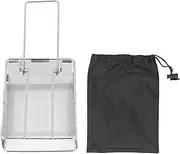 Stainless steel grid, ultra compact and easy to carry portable grid, ideal for campers, picnic in the garden and outdoor cooking enthusiasts