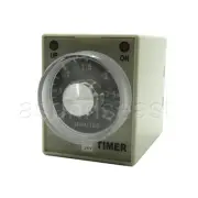 DC24V 3 Minutes 0-3M Power On Delay Timer Time Relay AH3-3 + Socket Base 8-PIN