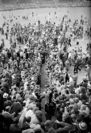Australia's Don Bradman The Ashes- England V Australia 1948 OLD CRICKET PHOTO