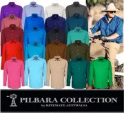 RITEMATE PILBARA CLOSED FRONT LONG SLEEVE MENS WORK / DRESS SHIRT RM200CF