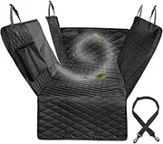Dog Car Seat Cover Waterproof Pet Travel Dog Carrier Hammock Car Rear Back Seat Protector Mat Safety Carrier for Dogs(Gray,59.8x56.3in)