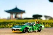 Jada Toys 1:24 Street Fighter - '69 Chevy Corvette with Cammy New Free Shipping