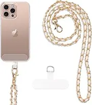 DUEDUE for Universal Phone Lanyard, Crossbody Phone Strap for Neck Adjustable Wrist Straps as Phone Grip Compatible with Most Phone Cases Cover
