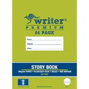 Writer Premium Story Book QLD Year 1 Ruled 64 Page