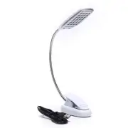 Flexible USB/Battery 28 LED Light Clip On Bed Table Desk Lamp Reading Light Lamp