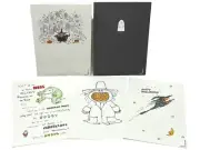 (5) Vintage 1980's HADLEY ROBERTSON Halloween Cards Unused
