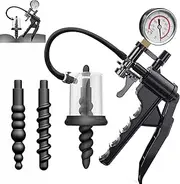 Anal Plug Anal Vacuum Pump Manual Anus Enlarger with Putt Plug Prostate Massager Stimulator Big Butt Sex Toy Anal Training Kit Adult Sex Toys,Butt Plug Anal Sex Toy Anal Trainer Toys for Couple Sex Games