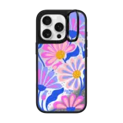 iPhone 16 Pro Mirror Ring Stand Case MagSafe Compatible Mystic Daisy