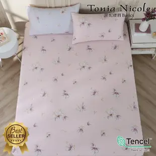 【Tonia Nicole 東妮寢飾】環保印染100%萊賽爾天絲床包枕套組-輕舞花漫(單人)