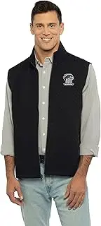 [Vantage] Apparel Men's Collegiate Full Zip Quilted Vest, Northeastern State RiverHawks, 4X-Large