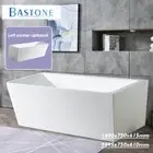 1500mm 1700mm Bathtub White Left/Right Corner Acrylic Back to Wall Spa Bath Tub