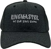[Crazy Dog T-shirts] Ringmaster Of The Shit Show Hat Funny Sarcastic Novelty Cap