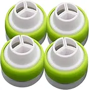 OFFSCH 4pcs Large Piping Tip Couplers for Russian Nozzles Quick Nozzle Converter for Easy Attachment and Swapping Compatible with Piping Bags