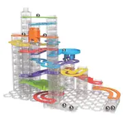 124pc Fat Brain Toy Co Trestle Tracks Marble Run Deluxe Edition Set Kids Toy 8y+