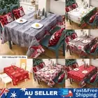 Christmas Tablecloth Fabric Rectangle Table Cloth Dining Cover Table Cover Home
