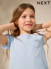 Blue Daisy Pocket T-Shirt (1.5-16yrs) (AG5796) | $8 - $16