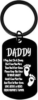 [Kilener] New Dad Daddy Gifts Keychain for Men First Father Day Gifts for New Dad Daddy to be Gifts for Men Pregnancy Announcement Gifts for Papa Dad Birthday Gifts for New Dad First Time Father Husband