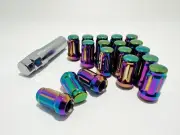 Polaris Rzr Pro Xp 2020-Newer Tapered Lug Nuts M12 X 1.50 16pc W/Key Neo Chrome