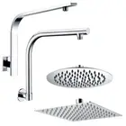 Chrome Round/Square 8/10/12" Rain Shower Head Only or Gooseneck Wall Arm Only