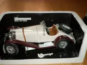 1928 MERCEDES BENZ SSK, [BBURAGO TOY] DIE CAST METAL FACTORY BUILT CAR TOY, 1:18