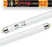 2 Pack T5 UVB 10.0 Reptile Light 8W UVA UVB Fluorescent Lamp UVB #L140