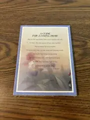 A Guide For A Loving Home Floral Inspirational Wall Plaque -Bradley Tyler
