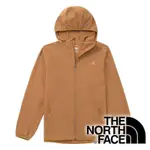 『 THE NORTH FACE 紅標』TNF男防風連帽外套NF0A7WCY-棕-亞洲XL