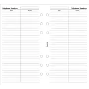 Address Book - Personal Name & Telephone Number