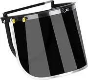 KiBcsLic Face Shield Mask Protective Full Face Shield Face Guard Protector for Grinding, Cutting, Black