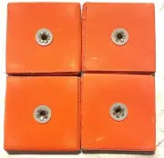 Merit Abrasive Square Sander Pad SPEZSP 3-1/2" x 3-1/2" x 5/16" Blaze C12 4 Pack
