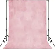 Haboke Abstract Pink 5x7ft Professional Photography Backdrop for Adult Portrait Photo Props Booth Background Photoshoot Studio with Thick Ployester Fabric Roller Pocket on Top