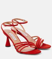 [Aquazzura] Aquazzura Latour 75 suede sandals AU 7.5 red