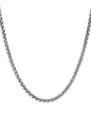 John Hardy Sterling Silver Chain Box Link Necklace, 22