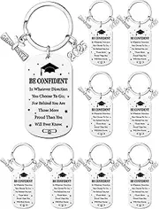 [Sureio] 12 Pcs Class of 2025 Keychain Graduation Keychain Gifts Bulk Christian Grads Senior Night Gifts for Women Men