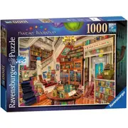 1000pc Ravensburger The Fantasy Bookshop Family Jigsaw Puzzle Pieces Set