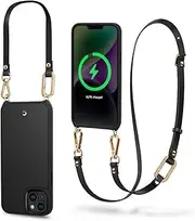 Cyrill by Spigen Classic Charm Mag MagSafe Compatible Case Designed for iPhone 14 (2022)(6.1-inch) Cover - Black