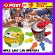 6x Easy Can Opener Drink Beer Cola Soda Beverage Portable Party Picnic Tools