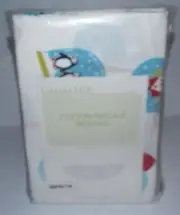 HTF VNTG Garnet Hill Twin Sheet Set Christmas Snow Globes Snowman Penguins Dog