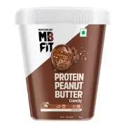MuscleBlaze Fit High Protein Peanut Butter, Crunchy (Dark Chocolate Spread, 1kg)