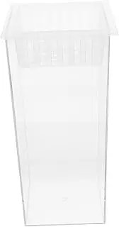 TOYANDONA Small Fish Tank Compact Transparent Hydroponic Vase for Fish Decorative Micro Landscape Aquarium Space Saving Design for Office and Home for Small Spaces