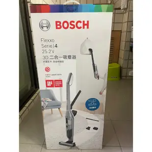 【BOSCH 博世】淨擊二合一直立式無線吸塵器 BCH3252TW(星燦銀)