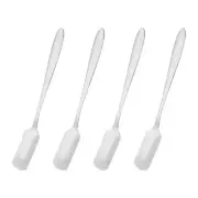 4Pcs 5" Stainless Steel Mini Ice Tea Spoons Coffee Ice Cream Spoon, Silver
