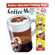 New COFFEE MAGIC AS SEEN ON TV Battery Operated Frothing Whisk Mini Mixer Mug