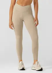 [Lorna Jane] Meditate Ankle Biter Leggings in Neutrals, Size - Large L Off White Cloud